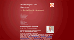 Desktop Screenshot of haematologie-labor.com