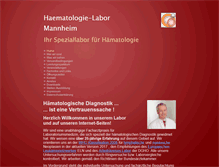 Tablet Screenshot of haematologie-labor.com